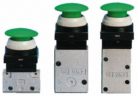 SMC 绿色 按钮 铝合金 气动手动控制阀VM230-02-30GA